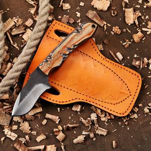 Couteau EDC à lame fixe personnalisé Nordic Forge, fourreau Pancake, 6 pouces, lame pleine longueur, pour le désossage, le camping, la chasse, acier 12c27, qualité industrielle - Product Image 1