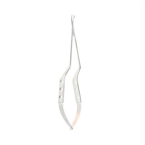 Micro-ciseaux manuels en acier de haute qualité, lames angulées, pointe courbée, acier inoxydable, usage chirurgical, certifiés CE ISO par Grip Surgical - Product Image 1