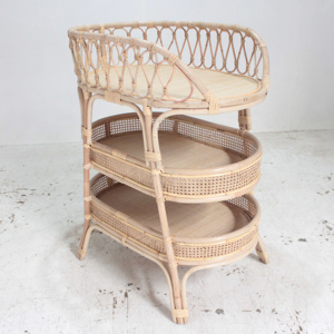 Table à langer en rotin pour tout-petits, tables à langer de haute qualité pour bébés, meubles de chambre d'enfant, prix usine. - Product Image 1