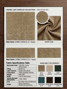 Tela de pana chenilla D.NO.3, peso medio, acanalada, sólida, tejido textil con spandex, peso medio - Product Image 1