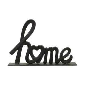 Home Metal Plaque Cast Iron Decorative <b>Letter</b> Art 2D <b>Wall</b> Sign for Home Decoration - Product Image 1