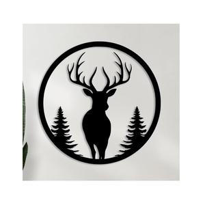 Arte de Pared de Metal con Diseño de Árbol de la Vida, Decoración de Pared Redonda Negra Moderna para Sala de Estar, Dormitorio u Oficina - Product Image 6