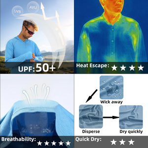 Sudadera con Capucha Deportiva de Secado Rápido, Talla Grande, Impermeable, con Protección UV UPF 50+, Elástica en Cuatro Direcciones, para Pesca y Actividades al Aire Libre - Product Image 5