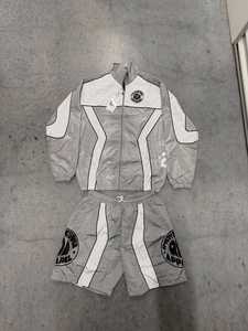Custom Youth Windbreaker Shorts and Hooded <b>Jacket</b> Set Zip Up Nylon Tracksuit Two Piece <b>Lightweight</b> Breathable Activewear - Product Image 4