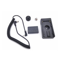 Plaque de montage de support de batterie V-mount NP F Plus DR-E12 coupleur cc LP-E12 batterie factice pour Canon EOS M M2 M10 M50 M100 M200