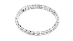 UNIQUE 2 IN 1 LAB GROWN DIAMOND TENNIS BRACELET IN 18KT WHITE GOLD <b>FOR</b> DAILY/OFFICE WEAR WEDDING ENGAGEMENT <b>GIFTING</b> <b>FOR</b> WOMEN - Product Image 3