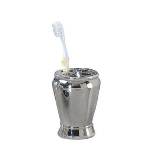 <b>Vintage</b> Pewter Toothbrush Holder Cup Handmade Classic Design Silver <b>Bathroom</b> Tumbler Elegant <b>Accessory</b> Storage Organizer - Product Image 3