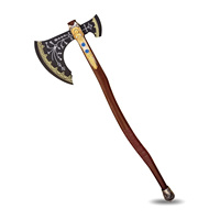 Hacha Leviatán de God of War, hecha a mano, con grabado en relieve, tamaño personalizable, de acero inoxidable, hacha con púas, God of War Leviathan
