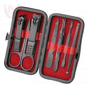 Professional Luxurious Manicure Pedicure Set Stainless Steel Nail Care Tools Kit with Nail Clipper Grooming <b>Box</b> - Product Image 1