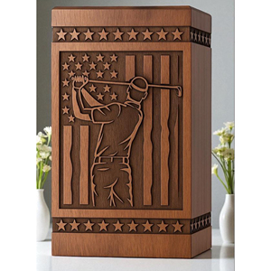 Designer Engraved Wooden Urn Box Manufacturer - Product Image 3