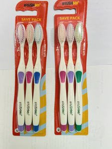 Brosse à dents manuelle à poils souples pour adultes avec manche en plastique confortable vente en gros - Product Image 3