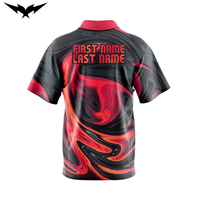 Maillots de bowling unisexes en polyester entièrement sublimés, qualité supérieure, personnalisables, vente en gros