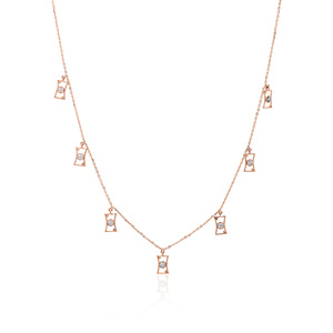 Anillo de diamante natural duradero de 0.11 quilates, corte brillante redondo, color HI, claridad VS SI, oro rosa, joyería fina para compromiso y boda - Product Image 1