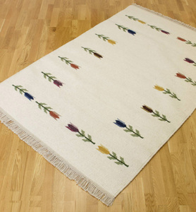 100% Wool Handmade Kilim <b>Rug</b> | Handwoven Tribal Flat Weave Area Carpet | Boho Geometric Custom Size <b>Rug</b> Manufacturer - Product Image 1