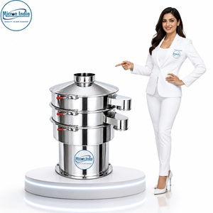 Micron India Tamiseuse vibrante numérique automatique en acier inoxydable, équipement industriel de tamisage de poudre avec système PLC de précision pour le papier - Product Image 1