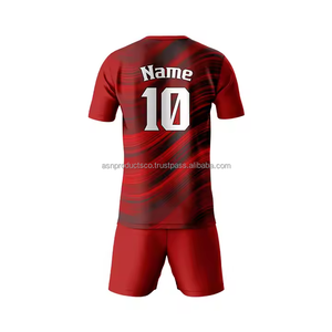 Maillot de football unisexe de haute qualité, vêtements de sport respirants à séchage rapide pour la formation, ensemble personnalisé OEM pour adultes - Product Image 2