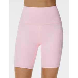 New Custom Made High Waist Elastic Waist <b>Tummy</b> <b>Control</b> Comfortable Yoga Shorts Women Lightweight Stretch Solid Yoga Short - Product Image 2