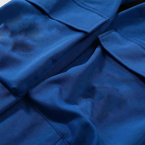 กางเกงวอร์มเอวสูงผู้ชายแบบสั่งทำพิเศษ แต่งผ้าต่อกันเป็นชั้นๆ ทรงขาบาน ผ้าเทอร์รี่ สไตล์สตรีทแวร์ เอวยางยืด สีตัดกันเป็นชั้นๆ - Product Image 4