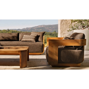 Contemporary <b>Outdoor</b> Dining <b>Table</b> Solid Teak Wood Luxury Rectangular Garden Dining <b>Table</b> with Premium <b>Rounded</b> Corner Design - Product Image 4