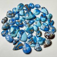 Pierres précieuses en turquoise naturelle Golden Hill, formes variées, polies avec jeu de couleurs, pour la fabrication de bijoux, vente en gros, 10 mm