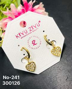 ต่างหูแฟชั่นอัลลอยด์ทันสมัย ชุบทอง แบบห้อยระย้า สำหรับผู้หญิง - Product Image 2