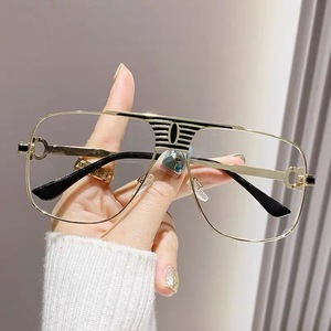 Gafas de Sol Redondas de Metal Extra Grandes de Lujo, Unisex, Retro, de una Pieza, con Protección UV400, al por Mayor - Product Image 5