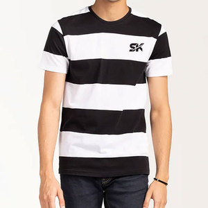 Camiseta de color sólido 100% algodón para hombre, cómoda, talla grande, corte holgado, ropa informal para hombre, camiseta estampada a bajo precio - Product Image 1
