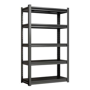 Scaffalatura Metallica a 5 Ripiani, Scaffale Industriale Regolabile in Altezza per Libreria, Soggiorno, Ufficio, Garage, Supermercato - Product Image 2