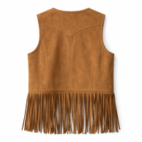 Fabricant de gilets en suède à franges en coton personnalisés pour femmes - Fournisseur de gilets en gros OEM