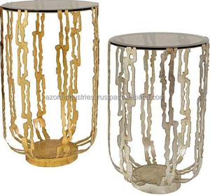 Mesa auxiliar o mesa de café de aluminio fundido de lujo para sala de estar, oficina y decoración de hotel por Azora Industries - Product Image 5