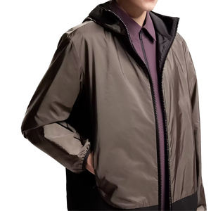 Chaqueta Cortavientos de Nailon con Capucha para Hombre, Ligera, Repelente al Agua, Técnica, Impermeable, Informal, Premium, Personalizada - Product Image 5