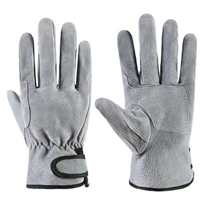 Driving Gloves Full Finger Breathable Non-Slip Adjustable <b>Wrist</b> <b>Strap</b> Unisex All Seasons Synthetic Material Gray - Product Image 2