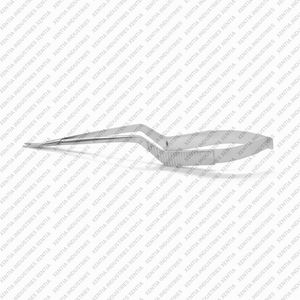 Tijeras Microquirúrgicas Yasargil de 7.5 Pulgadas, Curvas, de Acero Inoxidable, Esterilizables Manualmente, Instrumento Quirúrgico de Precisión, Certificación OEM CE - Product Image 3
