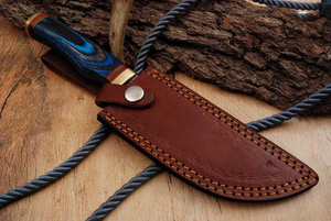 Nuevo Cuchillo Bowie de Acero de Damasco de Hoja Fija, Hecho a Mano, Duradero, de Venta Caliente, OEM, para Acampar al Aire Libre - Product Image 5