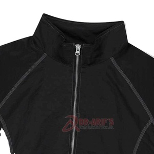 Custom Design <b>Men's</b> <b>Summer</b> <b>Lightweight</b> Knitted Cotton Breathable Quick Dry Tracksuit Loose Fit Zip-up Windbreaker Casual - Product Image 4