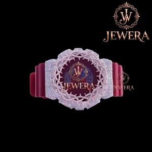 Best Quality Moissanite <b>Rubber</b> Diamond <b>Watch</b> Iced Out Design with Moissanite Stones for Engagements Anniversaries and Gifting - Product Image 3