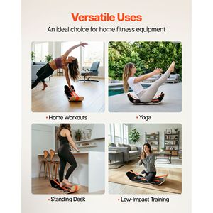 Tavola Curva in Legno Premium per Equilibrio, Leggera e Compatta, per Adulti, Yoga, Pilates, Attrezzatura per Allenamento - Product Image 6