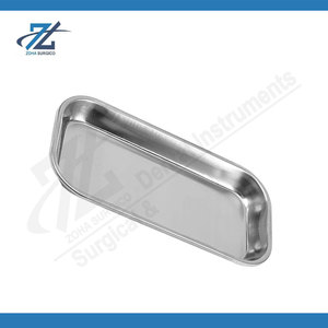 Plateau de rangement pour instruments chirurgicaux dentaires en acier inoxydable, plateau pour dispositifs médicaux de laboratoire, utilisation en clinique dentaire et laboratoire, fabriqué au Pakistan - Product Image 3