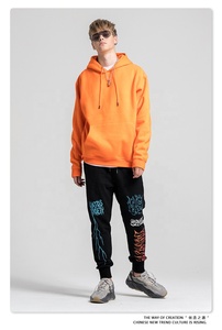 Sudadera con Capucha Personalizada con Bordado de su Logotipo, Sudadera Unisex de Felpa, Lisa, de Algodón, Informal, Extra Grande, para Hombre - Product Image 3