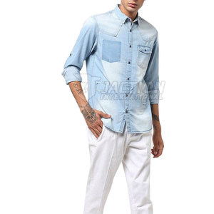 ผู้ผลิตจากปากีสถาน เสื้อเชิ้ตยีนส์ผู้ชายคุณภาพสูง ขายดี ดีไซน์ใหม่ เสื้อเชิ้ตยีนส์ผู้ชาย - Product Image 4