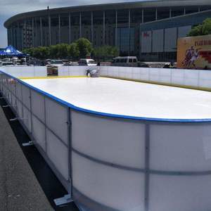 Panneaux modulaires de patinoire synthétique en UHMWPE durables pour les lieux d'entraînement sportif - Product Image 6