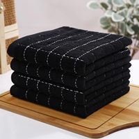 Paños de Cocina de Microfibra Tejida (Beige 13x28 Pulgadas) Colores Personalizados Suaves Súper Absorbentes Hipoalergénicos de Secado Rápido