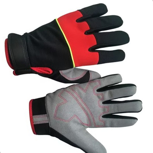 Soft Leather Work Safety Gloves <b>Full</b> Finger Mechanic Gloves Breathable Anti <b>Slip</b> Protective Hand Gear - Product Image 4