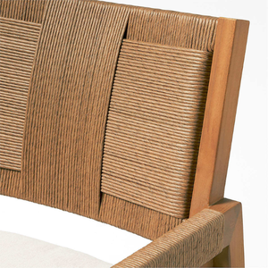 Silla de Comedor de Diseño de Lujo con Respaldo, Estilo Moderno y Estructura de Madera de Teca para Muebles del Hogar - Product Image 6
