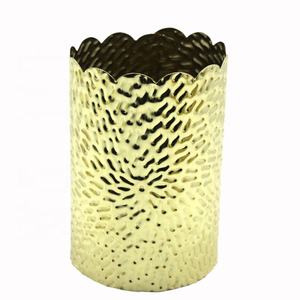 Soporte votivo de latón de Color dorado decorativo de Navidad para decoración de boda y fiesta hecho a mano - Product Image 1