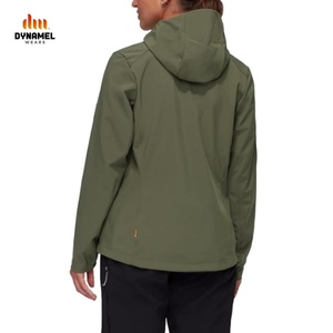 Custom Logo <b>Waterproof</b> Windproof Women's Softshell Jacket Fashionable <b>Warm</b> Camping Jackets Outdoor Long Sleeve Coat - Product Image 2