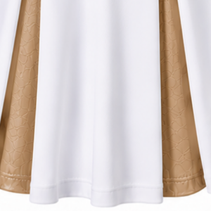 <b>Gold</b> Panel Cheerleading <b>Skirt</b> Pleated Athletic Team Uniform Bottom Performance Sportswear Training Competition Apparel for Cheer - Product Image 6