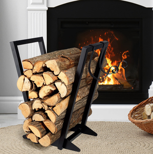 Metal Firewood Rack Outdoor Fireplace Firewood Storage <b>Log</b> Holder for Firewood Storage Ideal Wood Firewood Holder - Product Image 6