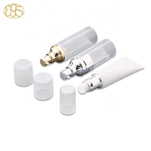 Tube cosmétique en plastique de 30 ml pour crème visage, pompe sans air détachable, LDPE MDPE HDPE bioresine écologique, tube en canne à sucre PCR - Product Image 2