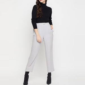 Suéter de Punto para Mujer, Cuello Alto, Corte Regular, Manga Larga, Invierno, Color y Logotipo Personalizados, Alta Calidad - Product Image 4